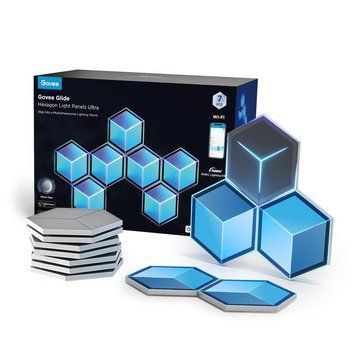 Набір настінних світильників Govee H606A Glide Hexagon Light, 7, RGBIC, WI-FI/Bluetooth, білий H606AC81 фото