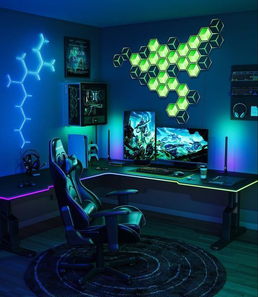 Набір настінних світильників Govee H606A Glide Hexagon Light, 7, RGBIC, WI-FI/Bluetooth, білий H606AC81 фото