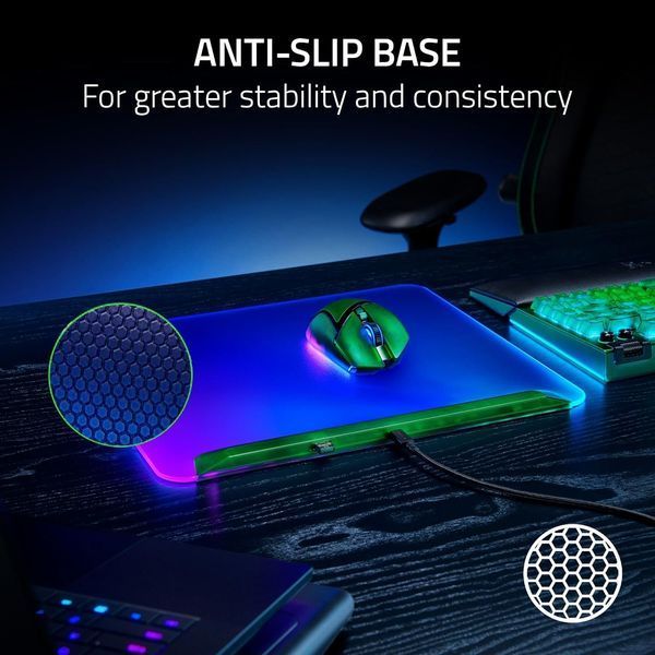 Ігрова поверхня Razer Firefly V2 Pro, М (360х278х4.6мм), RGB, Phantom Green Ed. RZ02-04920300-R3M1 фото