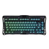 Клавіатура магнітна GravaStar Mercury V75 80keys, Magnetic Jade Pro, 8K, USB-A, RGB, Stealth Black GSV75_XTAL_BLK фото