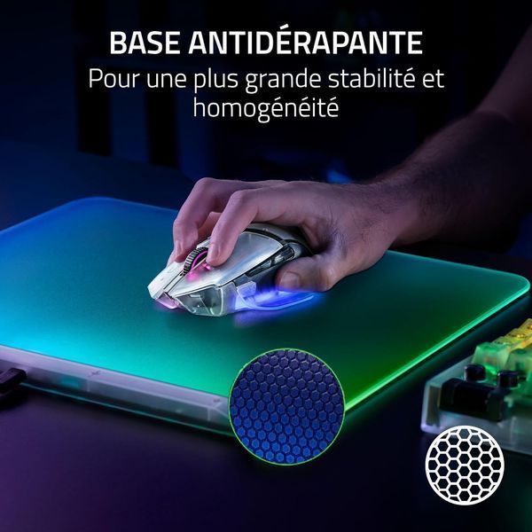 Ігрова поверхня Razer Firefly V2 Pro, М (360х278х4мм), RGB, Phantom White Ed. RZ02-04920400-R3M1 фото