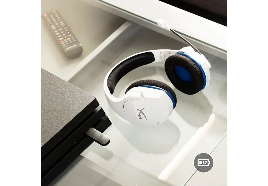 Гарнітура HyperX Cloud Stinger Core PS5/PS4, WL, біло-синій 4P5J1AA фото