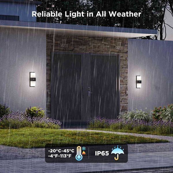 Світильник Govee H7078 Smart Outdoor Wall light, RGBICWW, IP65, WI-FI/Bluetooth, білий H7078CD1 фото