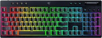 Клавіатура механічна BlackWidow V4 Low-profile HyperSpeed, 104key, Orange Switch, USB-A/WL/BT, EN, RGB, чорний RZ03-05270800-R3M1 фото