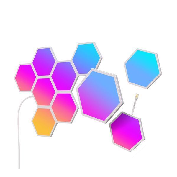 Набір настінних світильників Govee H6061 Glide Hexa Light Panels, 10шт, RGBIC, WI-FI/Bluetooth, білий B6061301 фото