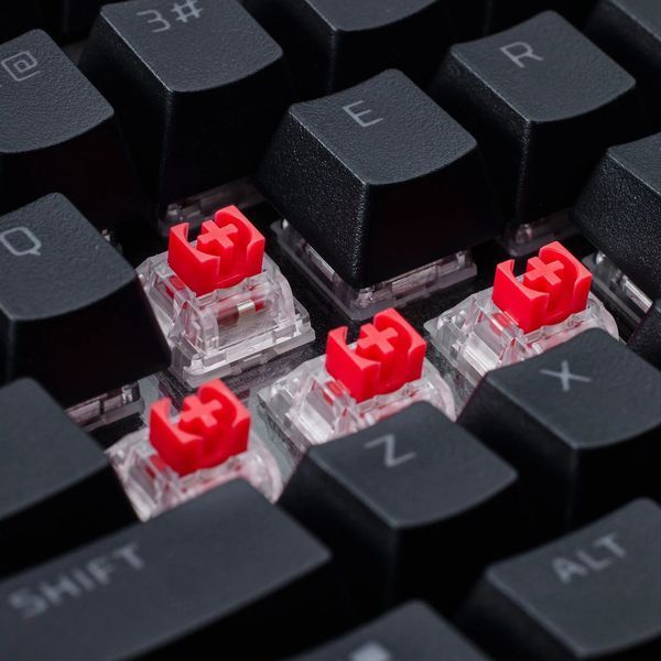 Клавіатура механічна HyperX Alloy Rise 75key, Red, USB-A, EN/UA, RGB, чорний 7G7A4AA фото