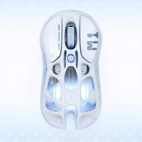 Миша GravaStar Mercury M1 Pro, magnesium alloy body, BT/WL/USB-A, RGB, Ice Blue GRAVASTARM1PRO_BLU фото