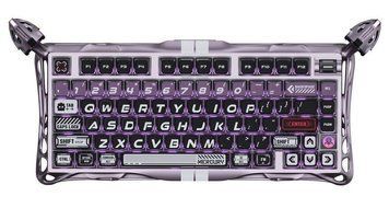 Клавіатура магнітна GravaStar Mercury V75 Pro 80keys, GravaStar x Gateron Jade Gaming, USB-A, 8k, RGB, Iron Purple GSV75PRO_PL фото