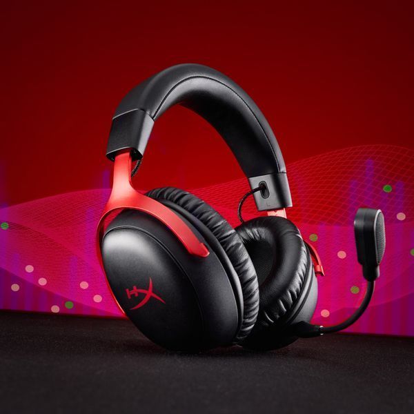 Гарнітура ігрова HyperX Cloud III S, WL/USB-A/USB-C, чорно-червоний A59Z0AA фото