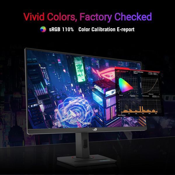 Монітор Asus 27" ROG Strix XG279CNS HDMI, DP, USB-C, IPS, 380Hz, 0.3ms, sRGB 110%, AdaptiveSync, Pivot, HDR400 90LM0AW0-B01371 фото