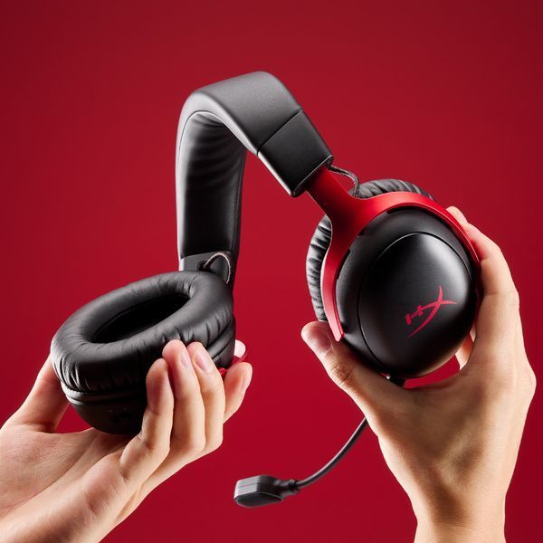 Гарнітура ігрова HyperX Cloud III S, WL/USB-A/USB-C, чорно-червоний A59Z0AA фото