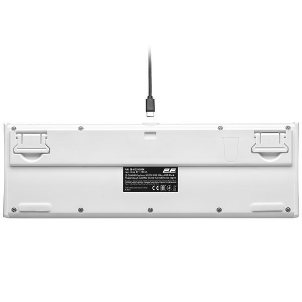 Клавіатура мембранна 2E GAMING KG350 68key, USB-A, EN/UA/RU, RGB, чорний 2E-KG350UBK фото