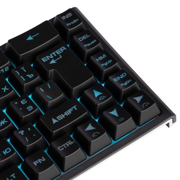 Клавіатура мембранна 2E GAMING KG350 68key, USB-A, EN/UA/RU, RGB, чорний 2E-KG350UBK фото