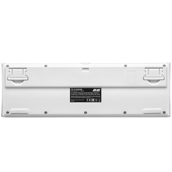 Клавіатура мембранна 2E GAMING KG350 68key, USB-A, EN/UA/RU, RGB, чорний 2E-KG350UBK фото