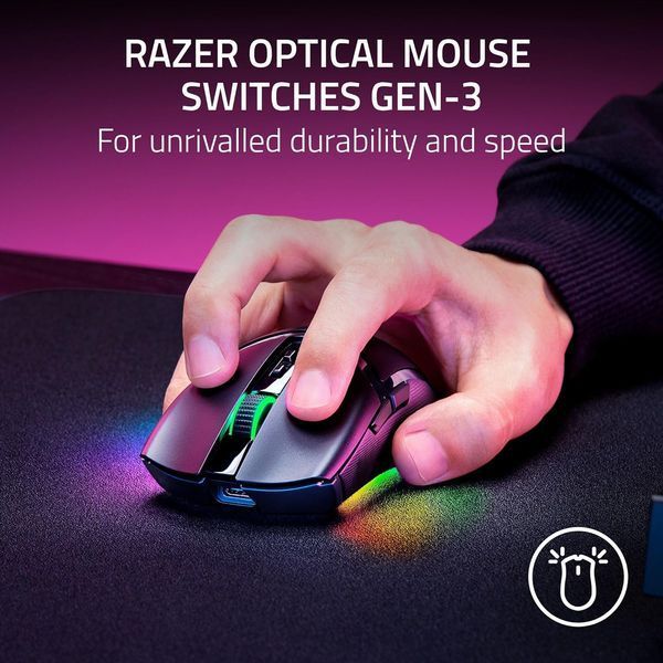 Миша Razer Cobra Pro, RGB, USB-A/WL/BT, чорний RZ01-04660100-R3G1 фото