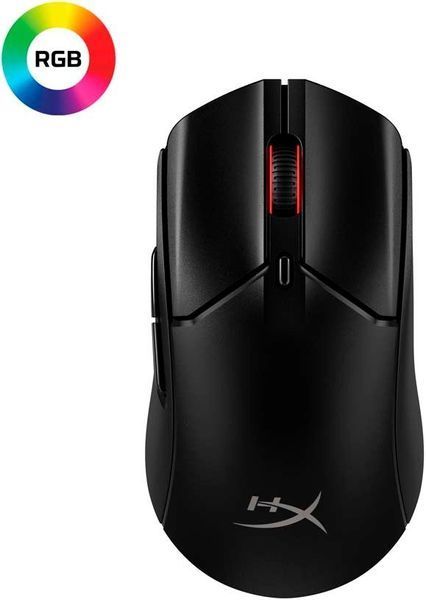 Миша HyperX Pulsefire Haste 2, RGB, USB-A/WL/BT, чорний 6N0B0AA фото