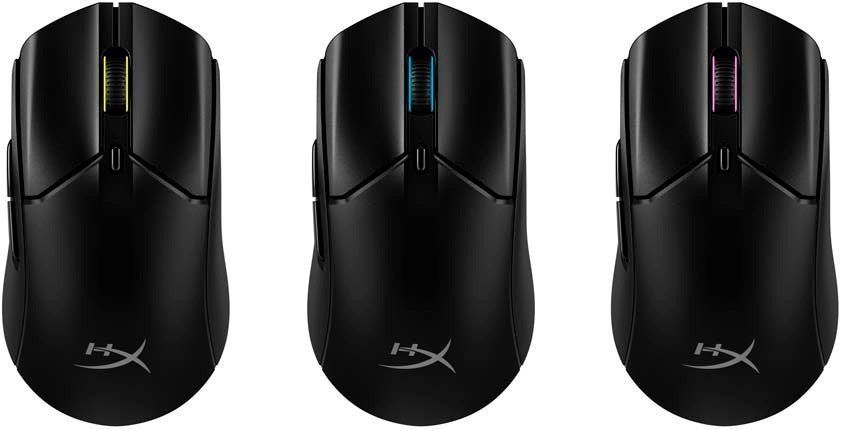 Миша HyperX Pulsefire Haste 2, RGB, USB-A/WL/BT, чорний 6N0B0AA фото