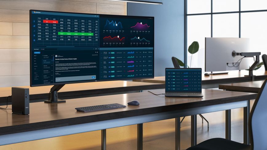 Монітор DELL 51.5" U5226KW 2xHDMI, 2xDP, USB-C, Thunderbolt, MM, RJ-45, IPS Black, 6144x2560, 21:9, 120Hz, DCI-P3 99%, CURVED, HAS 210-BTFW фото