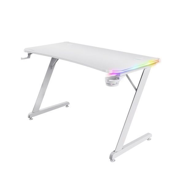 Стіл Trust GXT 709W LUMINUS, (120х74см), RGB, білий 25328_TRUST фото