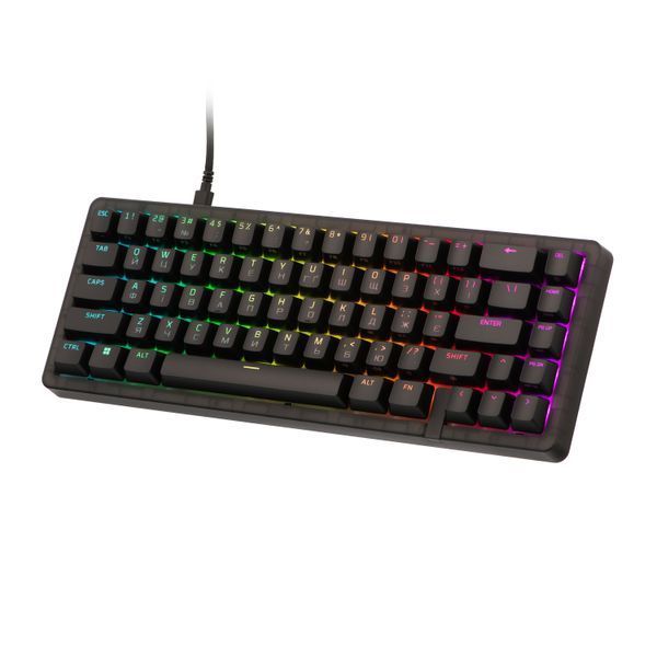 Клавіатура механічна HyperX Alloy Origins 2 65key, Red, USB-A, Hot-Swap, EN/UA, RGB, чорний B4QS3AA фото