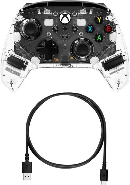 Геймпад HyperX Clutch Gladiate RGB, Xbox, PC, USB-A, прозорий 7D6H2AA фото