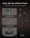 Торшер розумний Govee H60B2 Tree Floor Lamp, 1500Lm, RGBWWIC, WI-FI/Bluetooth, чорний H60B2311 фото 4