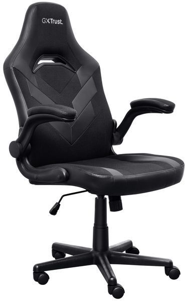 Крісло Trust GXT703 Riye, ПУ шкіра, Foldable Armrests, чорний 25128_TRUST фото