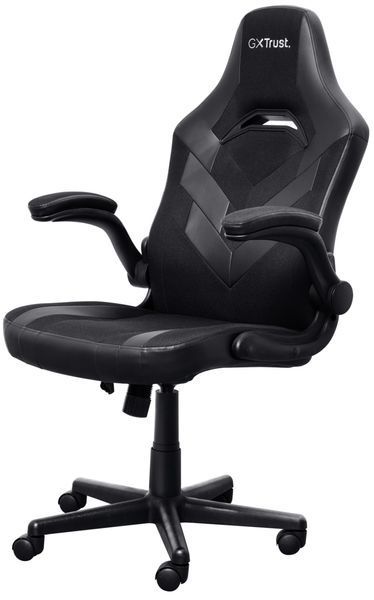 Крісло Trust GXT703 Riye, ПУ шкіра, Foldable Armrests, чорний 25128_TRUST фото