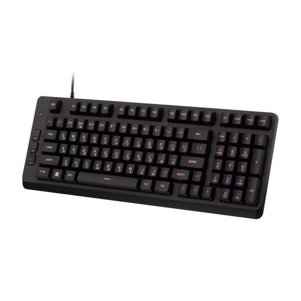 Клавіатура мембранна HyperX Alloy Origins EVE 1800 99key, Red, USB-A, EN/UA, RGB, чорний B7JE0AA фото
