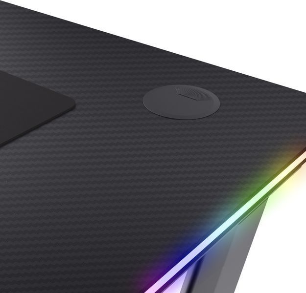Стіл Trust GXT 710 Luminus Pro RGB, (120x60см), чорний 25419_TRUST фото