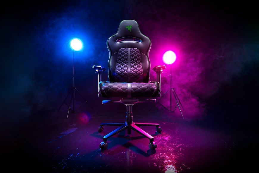 Крісло Razer Enki ПУ шкіра, 4D-Armrests, чорно-зелений RZ38-03720100-R3G1 фото