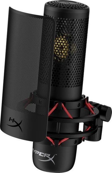 Мікрофон геймінговий HyperX ProCast, Bi, 3-pin XLR, no cable, з поп-фільтром, чорний 699Z0AA фото