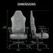 Крісло Razer Iskur V2 X, тканина, 2D-Armrests, сірий світлий RZ38-05310200-R3G1 фото 9