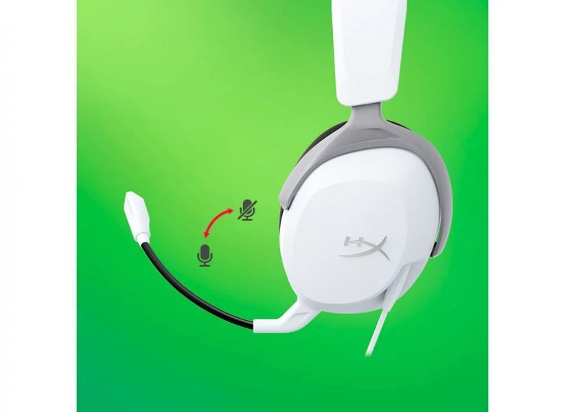Гарнітура HyperX Cloud Stinger 2 Core Xbox, mini-jack, біло-зелений 6H9B7AA фото
