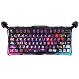 Клавіатура магнітна GravaStar Mercury V75 Pro 80keys, Magnetic Jade Gaming, 8K, USB-A, RGB, Neon Graffiti GSV75PRO_U_CG_BLK фото