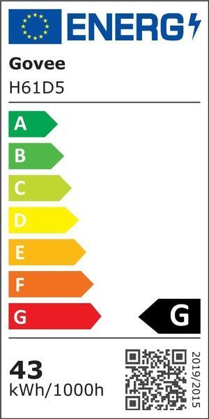 Стрічка світлодіодна розумна Govee H61D3 Neon Rope Light 2, 5м, RGBIC, WI-FI/Bluetooth, білий H61D5301 фото