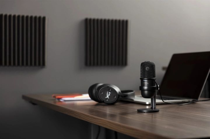 Мікрофон геймінговий HyperX SoloCast, Bi, USB-A, 2м, NGenuity, чорний 4P5P8AA фото