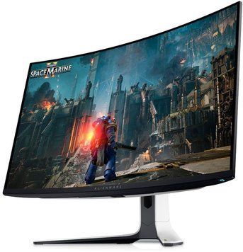 Монітор DELL 31.6" AW3225QF 2xHDMI, DP, USB, QD-OLED, 3840x2160, 240Hz, 0.03ms, DCI-P3 99%, CURVED, G-SYNC, FreeSync, Pivot, HDR TrueBlack 400 210-BLLV фото