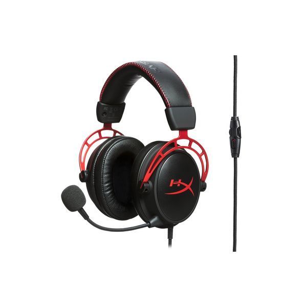 Гарнітура ігрова HyperX Cloud Alpha, mini-jack/dual 3.5мм, 1.2м/2м чорно-червоний 4P5L1AM фото