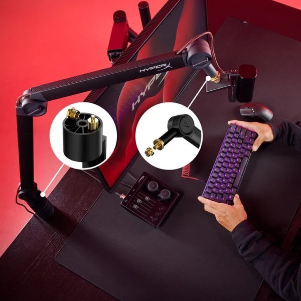 Тримач мікрофону HyperX Caster Mic, чорний 786H6AA фото
