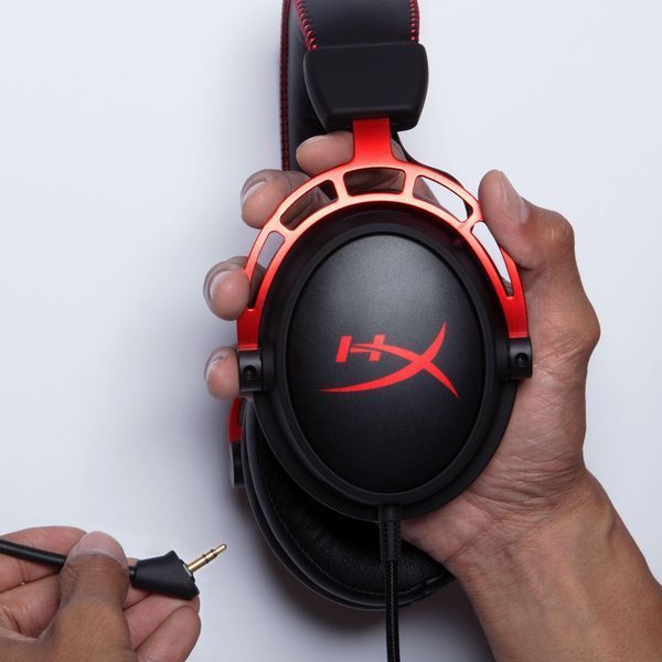 Гарнітура ігрова HyperX Cloud Alpha, mini-jack/dual 3.5мм, 1.2м/2м чорно-червоний 4P5L1AM фото