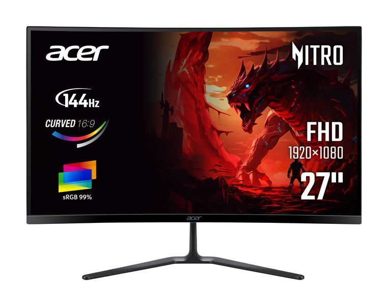Монітор Acer 27" ED270P0bmipx HDMI, DP, MM, VA, 144Hz, 1ms, CURVED, FreeSync Premium UM.HE0EE.005 фото