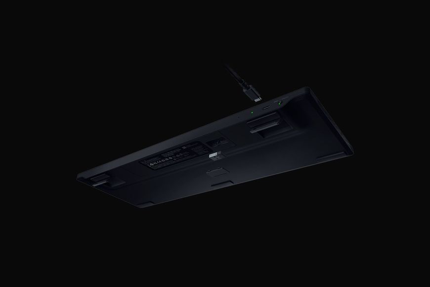 Клавіатура механічна Razer BlackWidow V4 Low-profile HyperSpeed, 104key, Green Switch, USB-A/WL/BT, EN, RGB, чорний RZ03-05270100-R3M1 фото
