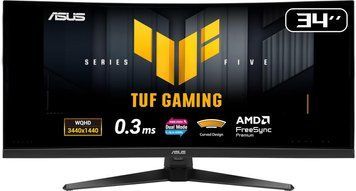 Монітор Asus 34" TUF Gaming VG34WQ5A 2xHDMI, 2xDP, 2xUSB, MM, VA, 3440x1440, 21:9, 200/400Hz, 0.5ms, DCI-P3 95%, CURVED, FreeSync, HDR400 90LM0CP1-B01171 фото