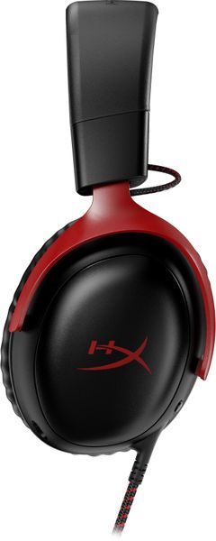 Гарнітура ігрова HyperX Cloud III, mini-jack/USB-A/USB-C, 1.2м/1.3м, чорно-червоний 727A9AA фото