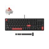 Клавіатура механічна Lemokey X3 104Key, Keychron Red, USB-A, QMK/VIA, Hot-Swap, EN/UKR, RGB, чорний X3-H1-UA фото