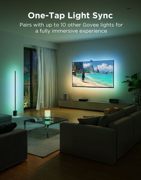 Набір адаптивного підсвічування Govee R2A80 Three-camera TV Backlight 55-65', RGBIC, WI-FI/Bluetooth, чорний R2A80C11 фото