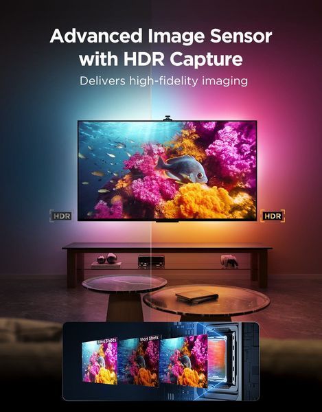 Набір адаптивного підсвічування Govee R2A80 Three-camera TV Backlight 55-65', RGBIC, WI-FI/Bluetooth, чорний R2A80C11 фото