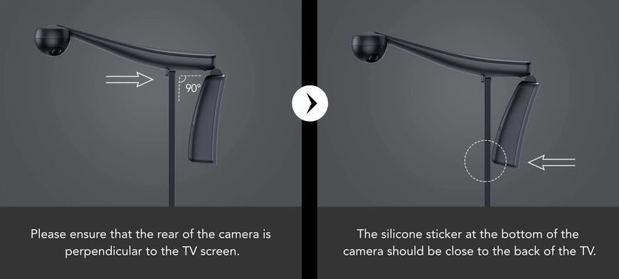 Набір адаптивного підсвічування Govee H605C Envisual TV Backlight T2 with Dual Cameras 55-65', RGBIC, WI-FI/Bluetooth, чорний H605C311 фото