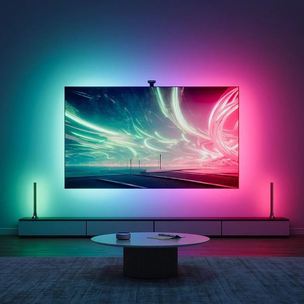 Набір адаптивного підсвічування Govee H605C Envisual TV Backlight T2 with Dual Cameras 75-85', RGBIC, WI-FI/Bluetooth, чорний H605C312 фото